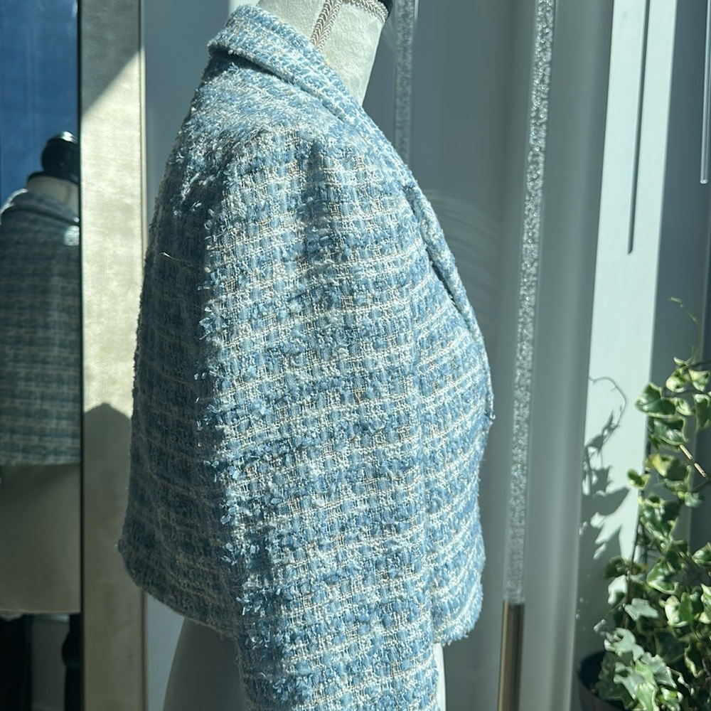 Tweed Blazer - Blue - Picture 5 of 9